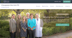 Desktop Screenshot of chesapeakeinternists.com